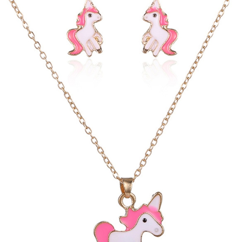 Unicorn Necklace Set- Children
